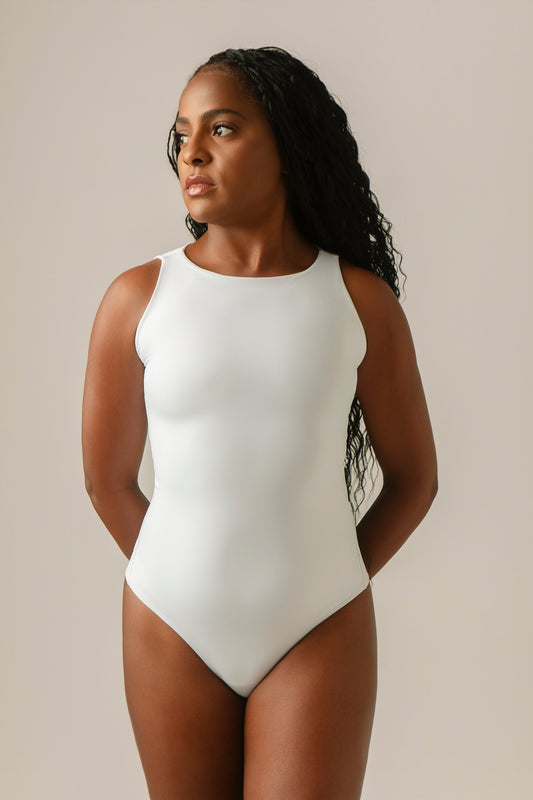 Body Feminino Microfibra Sem Transparência Branco